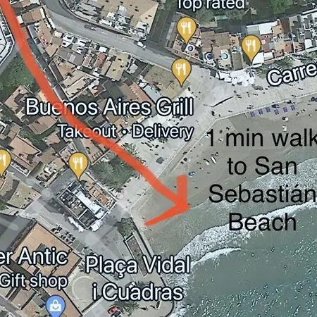 Apartment Spaces Deluxe Apartment- 3 Bedroom, 2 Bathroom, Next To Beach, Sleeps 6 Sitges